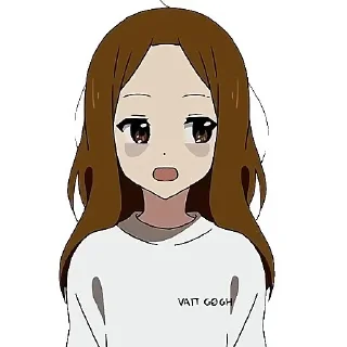 🧑‍🦲 emoji Мори гяру Telegram sticker 17 of 21
