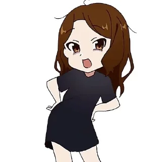 🧑‍🦲 emoji Мори гяру Telegram sticker 7 of 21