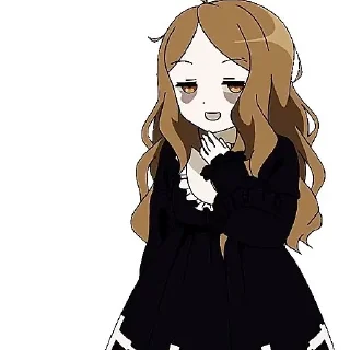 🧑‍🦲 emoji Мори гяру Telegram sticker 8 of 21