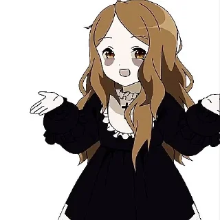 🧑‍🦲 emoji Мори гяру Telegram sticker 12 of 21
