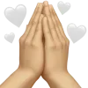 🙏 emoji by marya @mrrtrv :) Telegram sticker 16 of 200