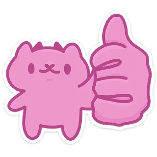 👍 emoji Ангелок и Чертёнок @Nyasticks Telegram sticker 10 of 49