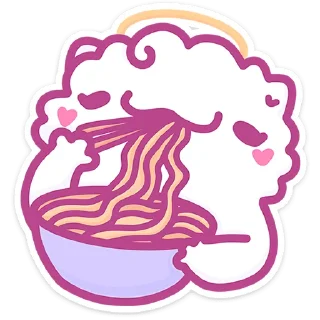 😋 emoji Ангелок и Чертёнок @Nyasticks Telegram sticker 11 of 49