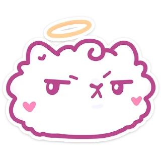😒 emoji Ангелок и Чертёнок @Nyasticks Telegram sticker 4 of 49