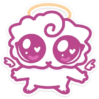 😇 emoji Ангелок и Чертёнок @Nyasticks Telegram sticker 18 of 49