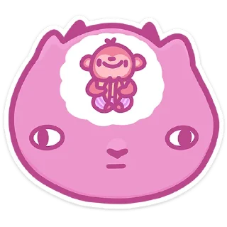 🤪 emoji Ангелок и Чертёнок @Nyasticks Telegram sticker 14 of 49