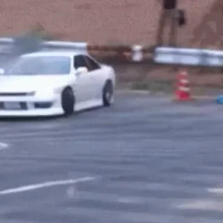🤓 emoji drift 🚗💨 @this_is_sticker_party Telegram sticker 24 of 35