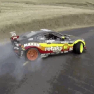 🫦 emoji drift 🚗💨 @this_is_sticker_party Telegram sticker 21 of 35