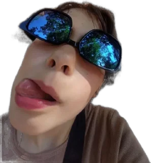 Sticker from відай очки👩🏿‍🦲😎