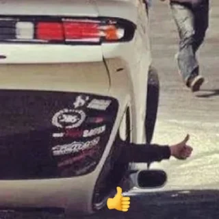 👍 emoji Russian Drift Stickers Telegram sticker 10 of 10