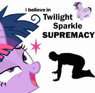 😣 emoji @mlpstickers i believe in Telegram sticker 5 of 44