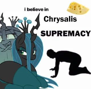 🧀 emoji @mlpstickers i believe in Telegram sticker 17 of 44