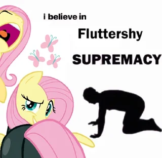 🍑 emoji @mlpstickers i believe in Telegram sticker 2 of 44