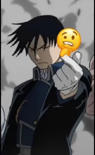 🌟 emoji Roy Mustang Telegram sticker 12 of 107