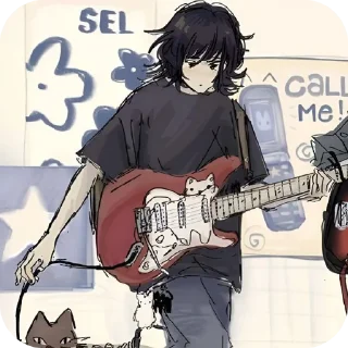 🎸 emoji для единичного пользования Telegram sticker 20 of 24