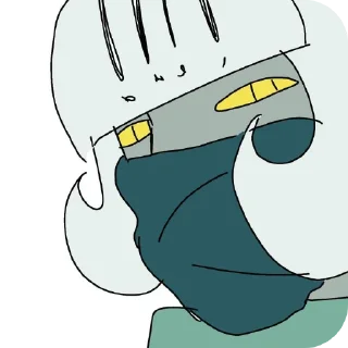 Sticker from Skull girl