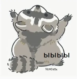 Sticker from raccoon 🦝 @haskerdastlove