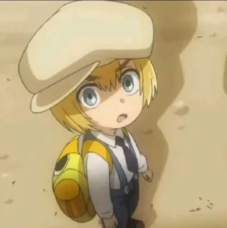 😧 emoji Armin Arlert / by: Ежевика Telegram sticker 9 of 45