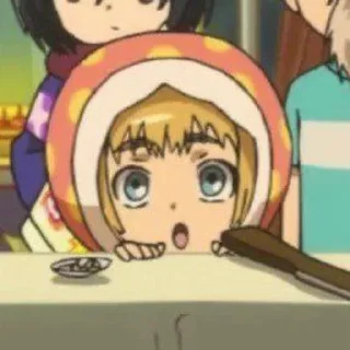 😯 emoji Armin Arlert / by: Ежевика Telegram sticker 19 of 45