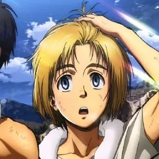Armin Arlert / by: Ежевика sticker 4