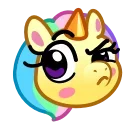 🤨 emoji Unicorn Emoji 🦄 @xkysluv Telegram sticker 9 of 50