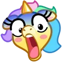 😨 emoji Unicorn Emoji 🦄 @xkysluv Telegram sticker 16 of 50