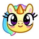 ☺️ emoji Unicorn Emoji 🦄 @xkysluv Telegram sticker 2 of 50