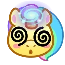 😵‍💫 emoji Unicorn Emoji 🦄 @xkysluv Telegram sticker 19 of 50