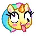 🤪 emoji Unicorn Emoji 🦄 @xkysluv Telegram sticker 8 of 50