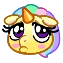 😢 emoji Unicorn Emoji 🦄 @xkysluv Telegram sticker 13 of 50