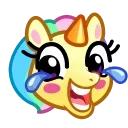 😂 emoji Unicorn Emoji 🦄 @xkysluv Telegram sticker 3 of 50