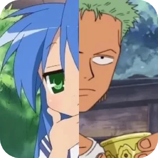 Sticker from Konata or Zoro @DarKYnvm
