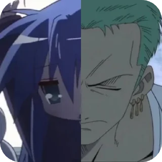 Sticker from Konata or Zoro @DarKYnvm