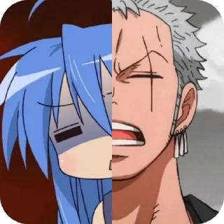 Sticker from Konata or Zoro @DarKYnvm