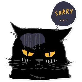 Sticker from Black Cat @TVstickers