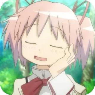 🤤 emoji Kaname Madoka 🎀 @MadokaMagicaDailyConfession Telegram sticker 20 of 120