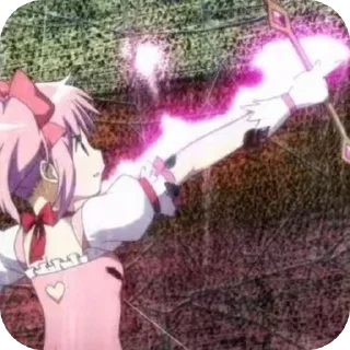🏹 emoji Kaname Madoka 🎀 @MadokaMagicaDailyConfession Telegram sticker 11 of 120