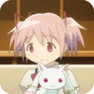 🙂 emoji Kaname Madoka 🎀 @MadokaMagicaDailyConfession Telegram sticker 24 of 120