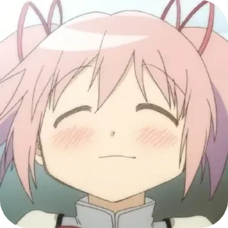 🥰 emoji Kaname Madoka 🎀 @MadokaMagicaDailyConfession Telegram sticker 19 of 120
