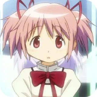 😯 emoji Kaname Madoka 🎀 @MadokaMagicaDailyConfession Telegram sticker 16 of 120