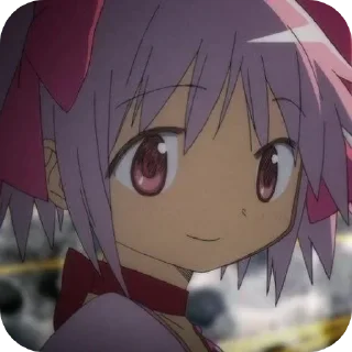 🙂 emoji Kaname Madoka 🎀 @MadokaMagicaDailyConfession Telegram sticker 6 of 120