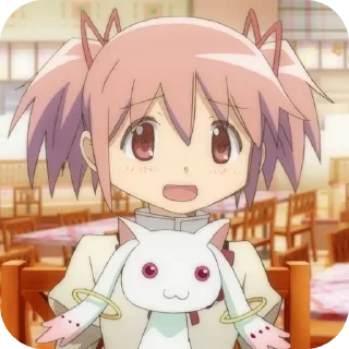 😨 emoji Kaname Madoka 🎀 @MadokaMagicaDailyConfession Telegram sticker 23 of 120