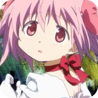 😞 emoji Kaname Madoka 🎀 @MadokaMagicaDailyConfession Telegram sticker 10 of 120
