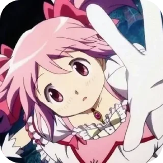👐 emoji Kaname Madoka 🎀 @MadokaMagicaDailyConfession Telegram sticker 12 of 120