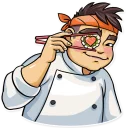 Sticker from Sushi Chef