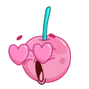 😍 emoji Cherry Telegram sticker 1 of 76
