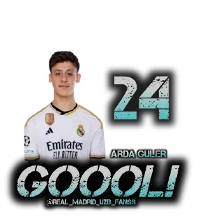 ⚽️ emoji Real Madrid 2023/24 @Real_Madrid_UZB_Fanss Telegram sticker 20 of 27