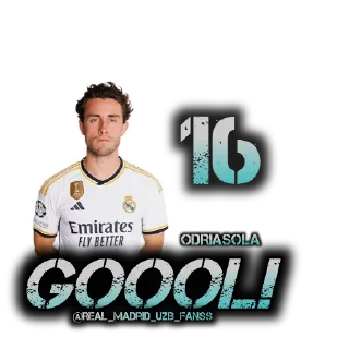 ⚽️ emoji Real Madrid 2023/24 @Real_Madrid_UZB_Fanss Telegram sticker 7 of 27