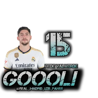 ⚽️ emoji Real Madrid 2023/24 @Real_Madrid_UZB_Fanss Telegram sticker 16 of 27