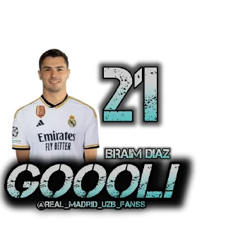 ⚽️ emoji Real Madrid 2023/24 @Real_Madrid_UZB_Fanss Telegram sticker 24 of 27